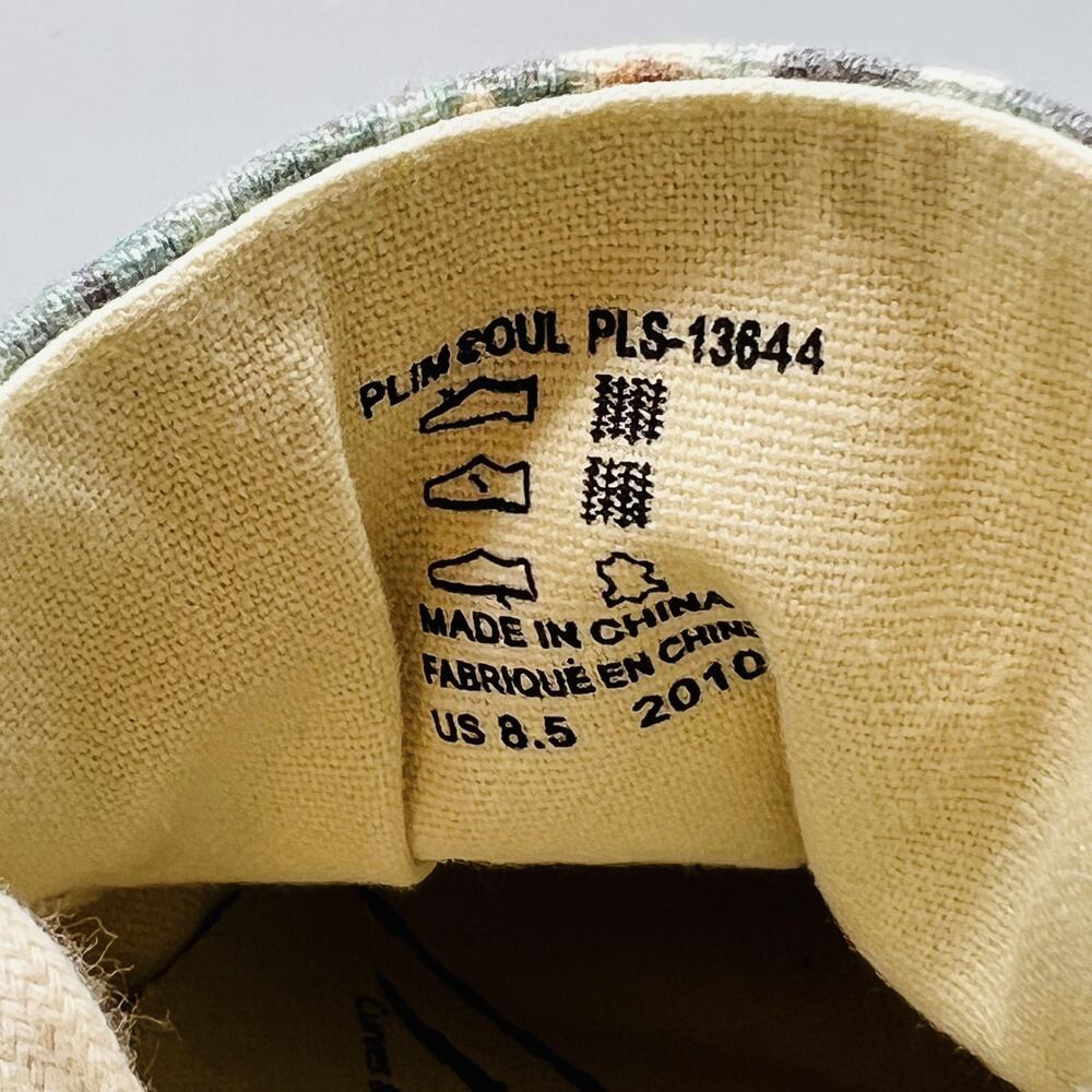Taos Shoes Women 8.5 Multicolor Floral Canvas Plim Soul Lace Up Sneakers Comfort - Picture 9 of 11